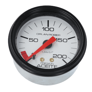 Reloj De Presión De Aceite Blanco Orlan Rober