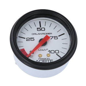 Reloj De Presión De Aceite Blanco Orlan Rober