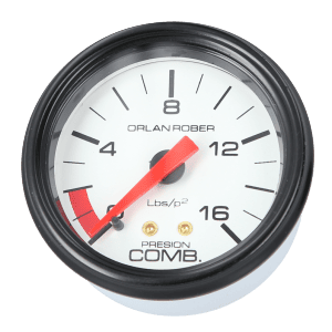 Reloj De Presión De Nafta Blanco Orlan Rober