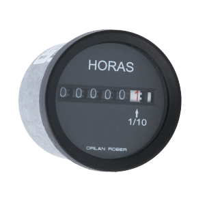 Reloj Horimetro Electrico Analogico Negro Orlan Rober