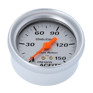 Reloj De Presión De Aceite H-Racing Plateado Orlan Rober