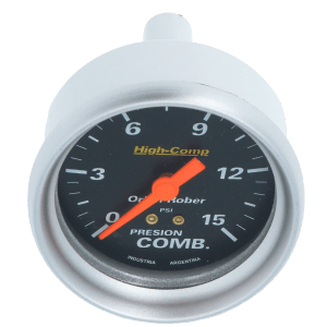 Reloj De Presión De Nafta H-Racing Negro Orlan Rober
