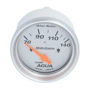Reloj Temperatura Agua Electrico H-Competicion Plateado Orlan Rober