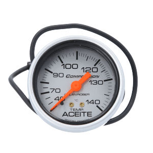 Reloj Temperatura Aceite Competición Plateado Orlan Rober