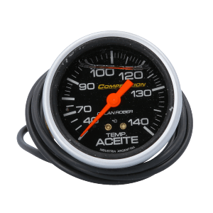 Reloj Temperatura Aceite Competición Negro Glicerina Orlan Rober
