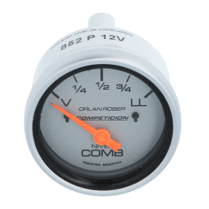 Reloj Nivel Combustible Competición Plateado Orlan Rober