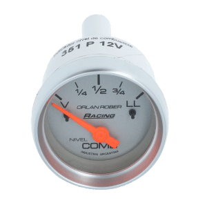 Reloj Nivel Combustible Plateado Orlan Rober