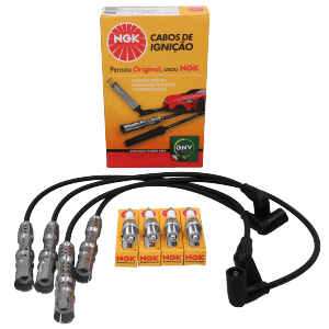 Kit Cable +  Bujía Vw Fox, Gol Trend, Polo, Saveiro, Suran, Voyage 1.6 8v NGK BRASIL