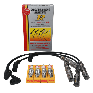 Kit Cable +  Bujía Audi A3 NGK BRASIL