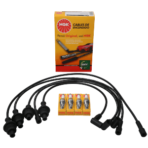 Kit Cable +  Bujía Peugeot 405 NGK BRASIL