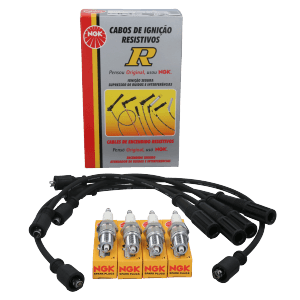 Kit Cable +  Bujía Fiat 147 NGK BRASIL