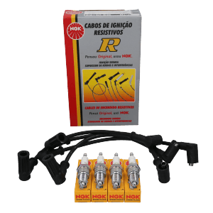 Kit Cable +  Bujía Fiat Fiorino, Uno NGK BRASIL