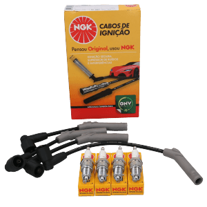 Kit Cable +  Bujía Chevrolet Spark NGK BRASIL