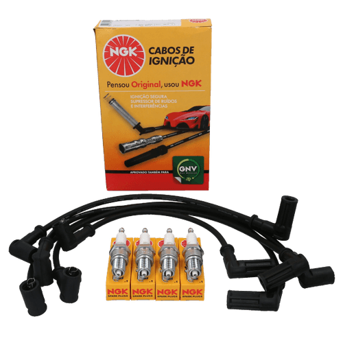 Kit Cable +  Bujía Fiat Duna Uno NGK BRASIL