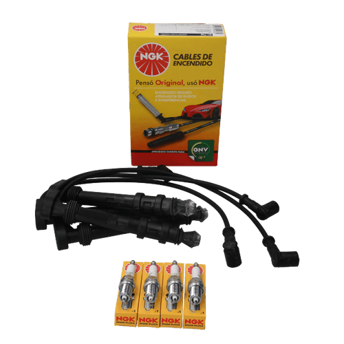 Kit Cable +  Bujía Fiat Palio, Siena, Brava, Marea NGK BRASIL