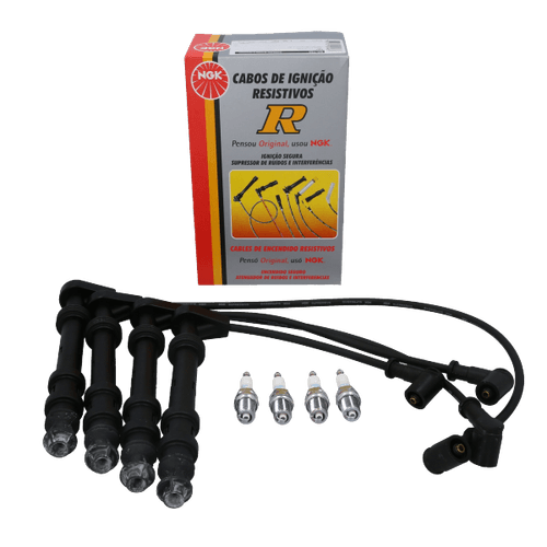 Kit Cable +  Bujía Fiat Linea NGK BRASIL