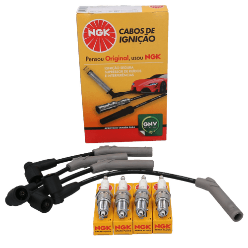 Kit Cable +  Bujía Chevrolet Spark NGK BRASIL