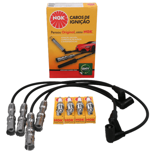 Kit Cable +  Bujía Vw Fox, Gol Trend, Polo, Saveiro, Suran, Voyage 1.6 8v NGK BRASIL