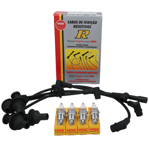 Kit Cable +  Bujía Renault R19 NGK BRASIL