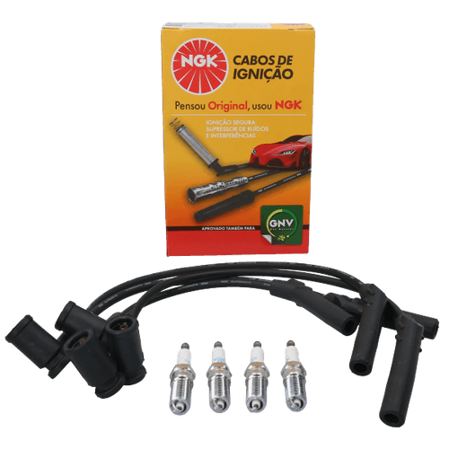 Kit Cable +  Bujía Ford Ka, Fiesta, Escort, Courier, Ecosport, Focus NGK BRASIL