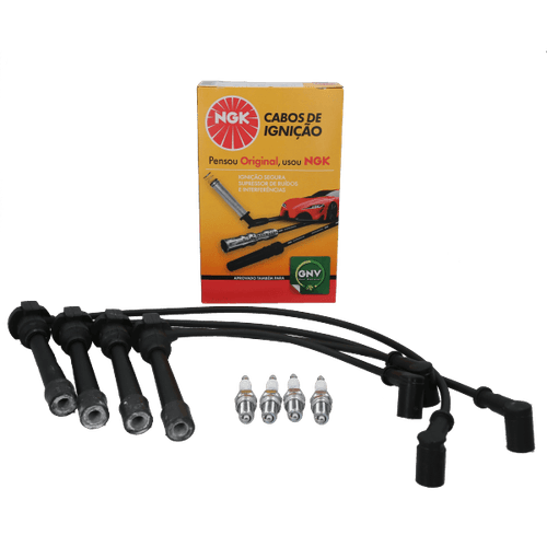 Kit Cable +  Bujía Fiat Palio, Siena NGK BRASIL