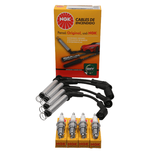 Kit Cable +  Bujía Chevrolet Onix, Prisma NGK BRASIL