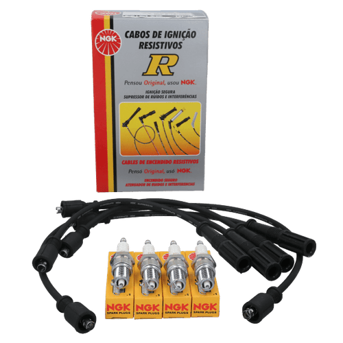 Kit Cable +  Bujía Fiat 147 NGK BRASIL