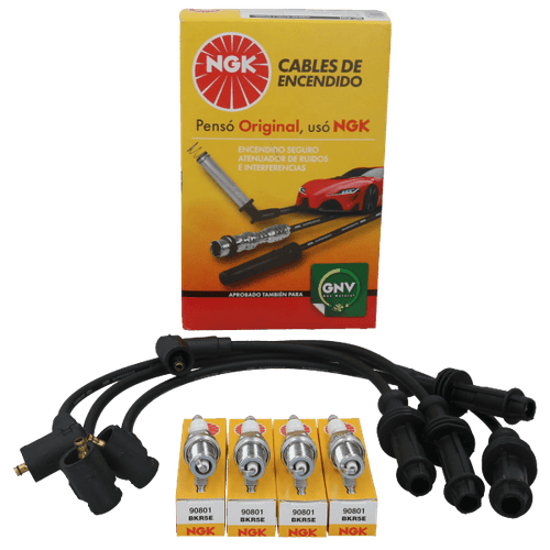 Kit Cable +  Bujía Peugeot 205 NGK BRASIL