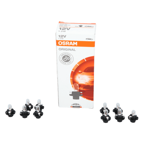 Lampara 12V/1,2W Portal Negro Osram