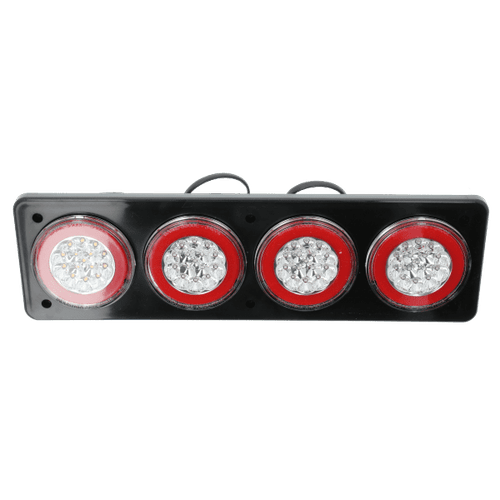 Faro Trasero Bivoltaje Cristal Rojo Rojo Ambar BAIML