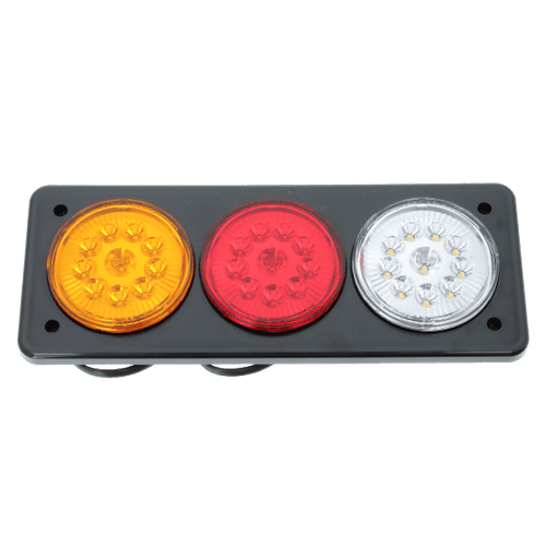 Faro Trasero Bivoltaje Cristal Rojo Ambar BAIML