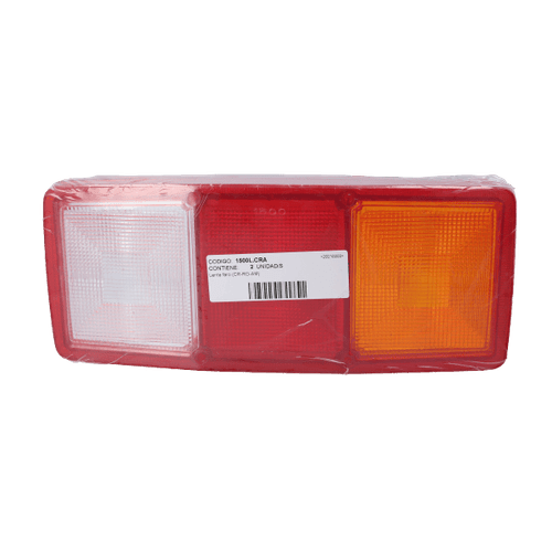 Lente Faro Cristal Rojo Ambar BAIML
